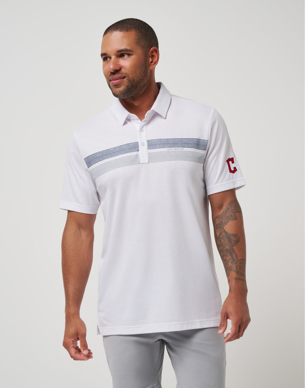 Cleveland Guardians Top Recruit Polo - Travis Mathew