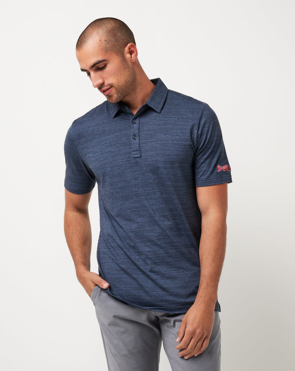 Atlanta Braves The Heater Polo - Travis Mathew