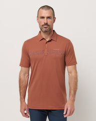 The Heater Chest Stripe Polo - Travis Mathew