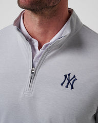 New York Yankees Time To Tailgate Quarter Zip - Travis Mathew