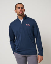 Atlanta Braves Time To Tailgate Quarter Zip - Travis Mathew