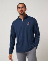 Los Angeles Angels Time To Tailgate Quarter Zip - Travis Mathew