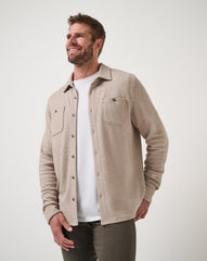 Cloud Waffle Shirt Jacket - Travis Mathew
