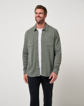 Cloud Waffle Shirt Jacket - Travis Mathew