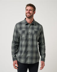 Cloud Flannel Plaid Button-Up - Travis Mathew