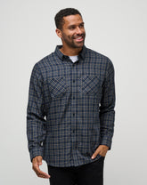 Cloud Flannel Plaid Button-Up - Travis Mathew