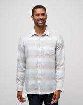 Cloud Flannel Stripe Button-Up - Travis Mathew