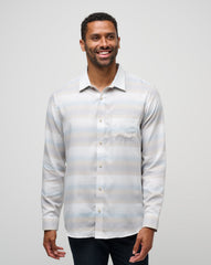 Cloud Flannel Stripe Button-Up - Travis Mathew