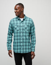 Cloud Flannel Plaid Button-Up - Travis Mathew
