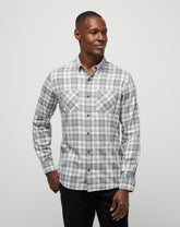 Cloud Flannel Plaid Button-Up - Travis Mathew