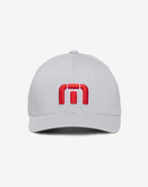 Red White Iconic Snapback Hat - Travis Mathew