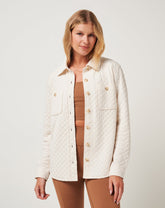 Diamond Quilted Shacket - Travis Mathew