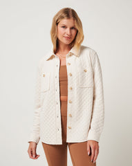 Diamond Quilted Shacket - Travis Mathew