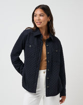 Diamond Quilted Shacket - Travis Mathew