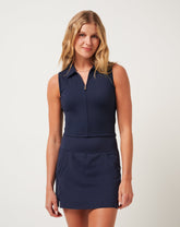 Moveknit Rib Zip Polo - Travis Mathew