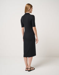 Cloud Rib Polo Midi Dress - Travis Mathew