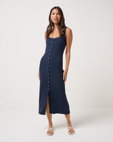 Cloud Rib Button Tank Dress - Travis Mathew