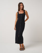 Cloud Rib Button Tank Dress - Travis Mathew