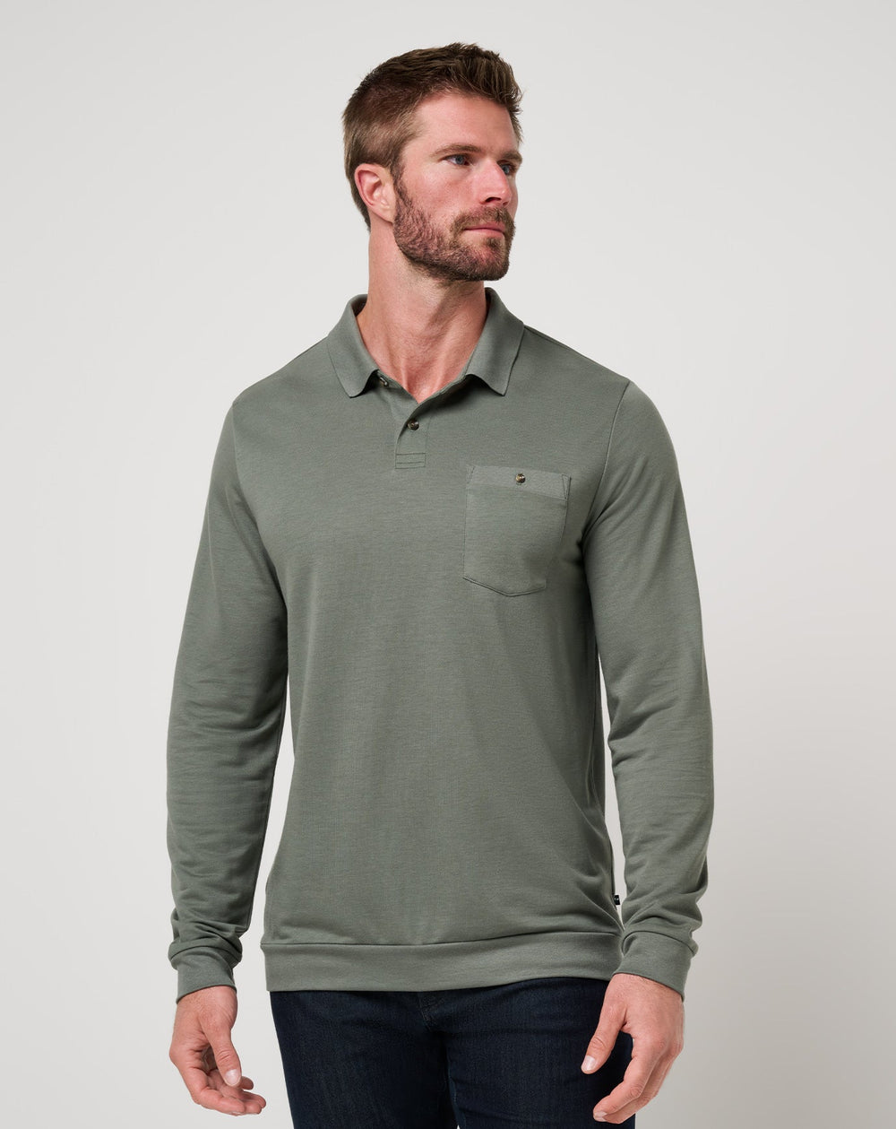 December First Long Sleeve Polo - Travis Mathew
