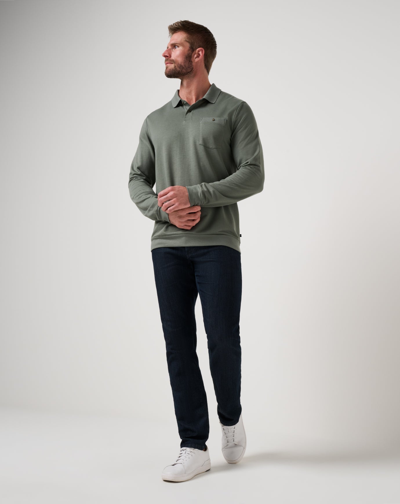 December First Long Sleeve Polo - Travis Mathew