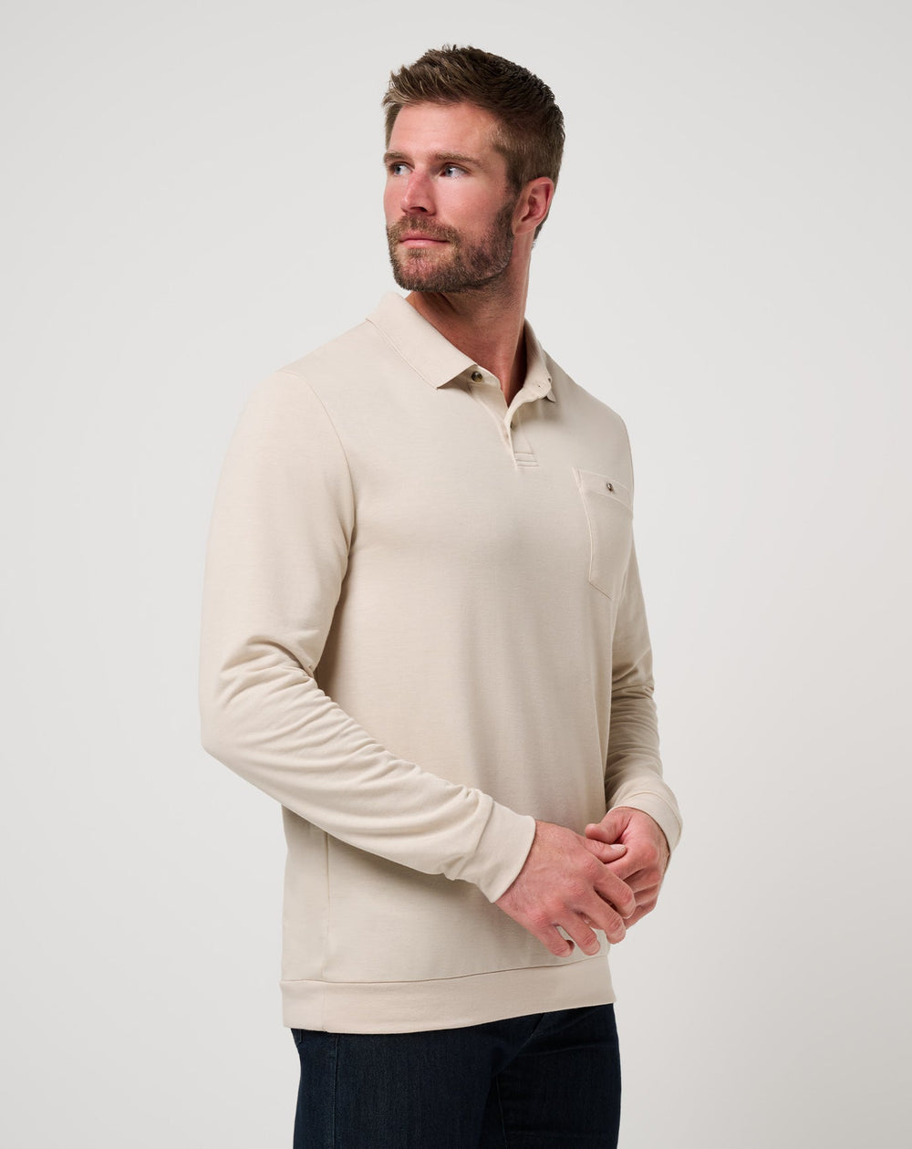 December First Long Sleeve Polo - Travis Mathew