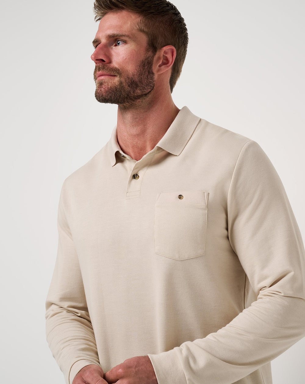 December First Long Sleeve Polo - Travis Mathew