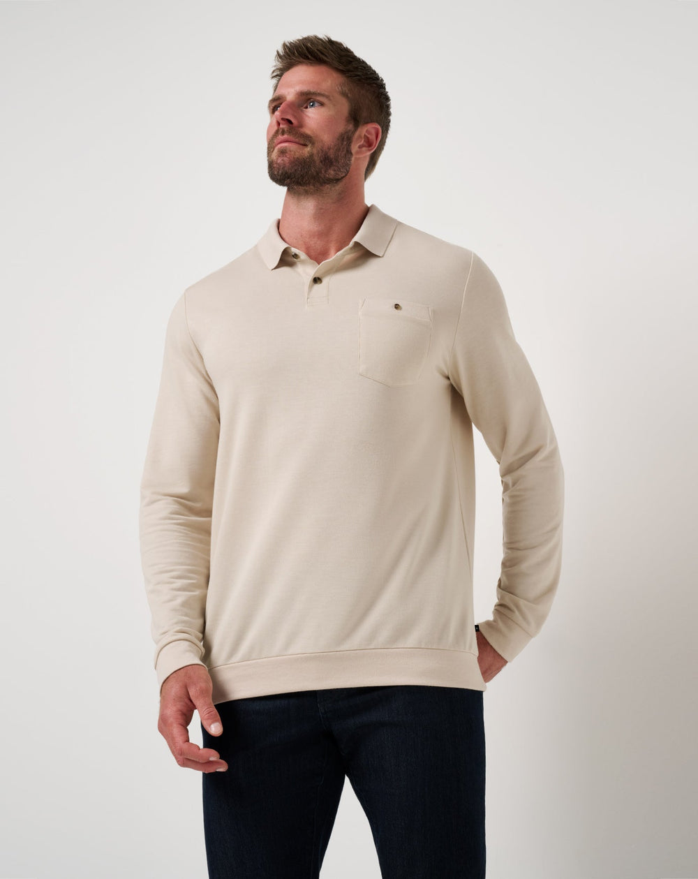 December First Long Sleeve Polo - Travis Mathew