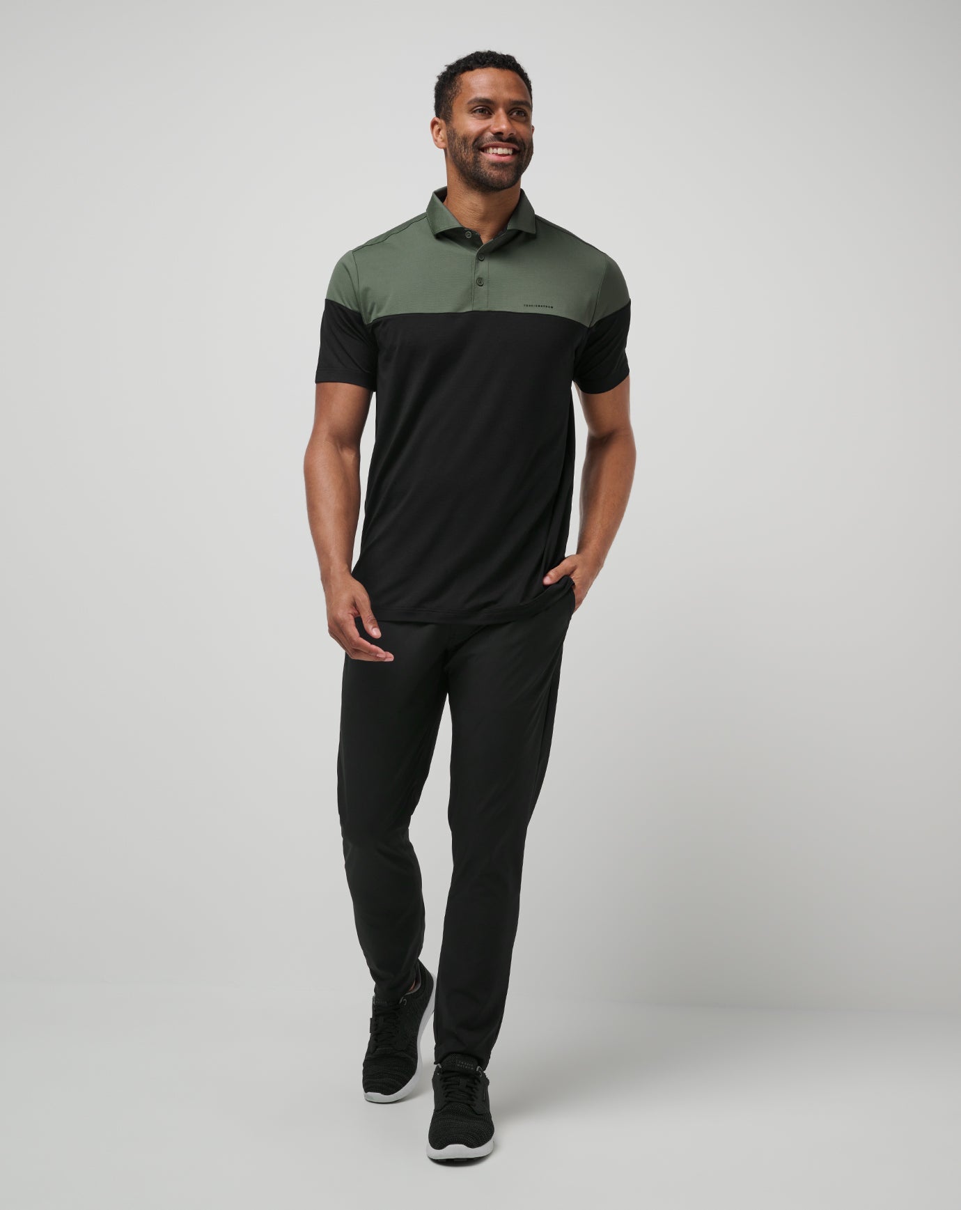 Heater Pro Color Block Polo - Travis Mathew