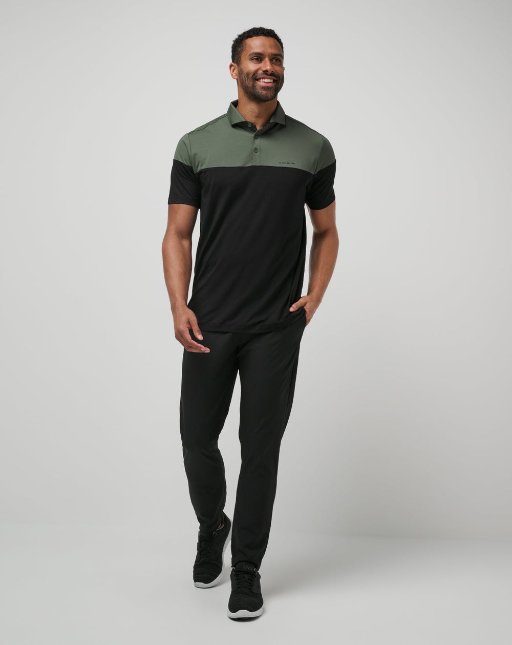 Heater Pro Color Block Polo - Travis Mathew