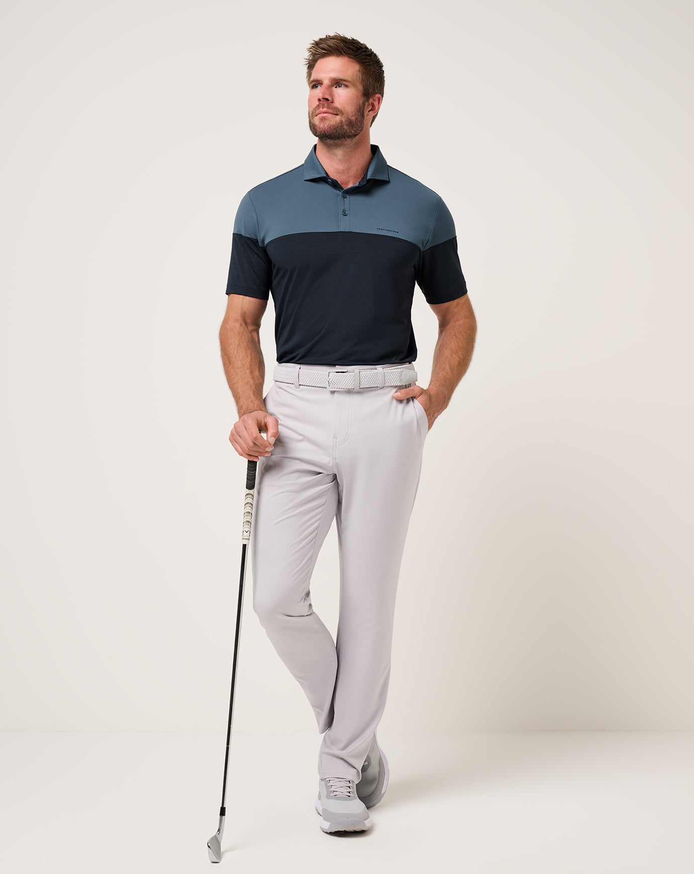 Heater Pro Color Block Polo - Travis Mathew