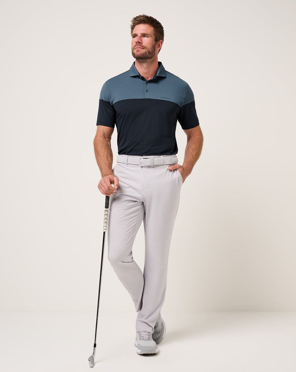 Heater Pro Color Block Polo - Travis Mathew