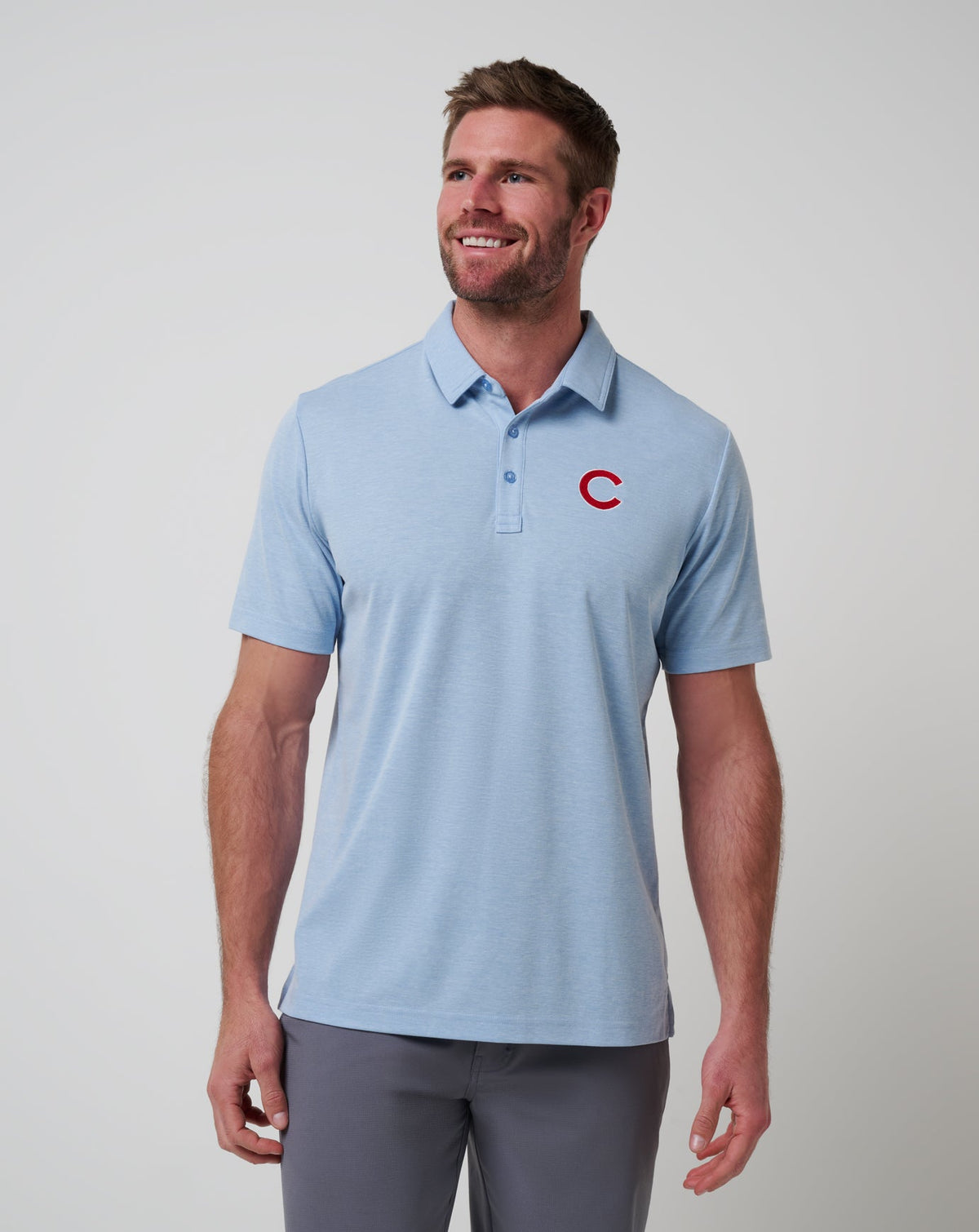 Chicago Cubs Playoff Pitch Polo - Travis Mathew