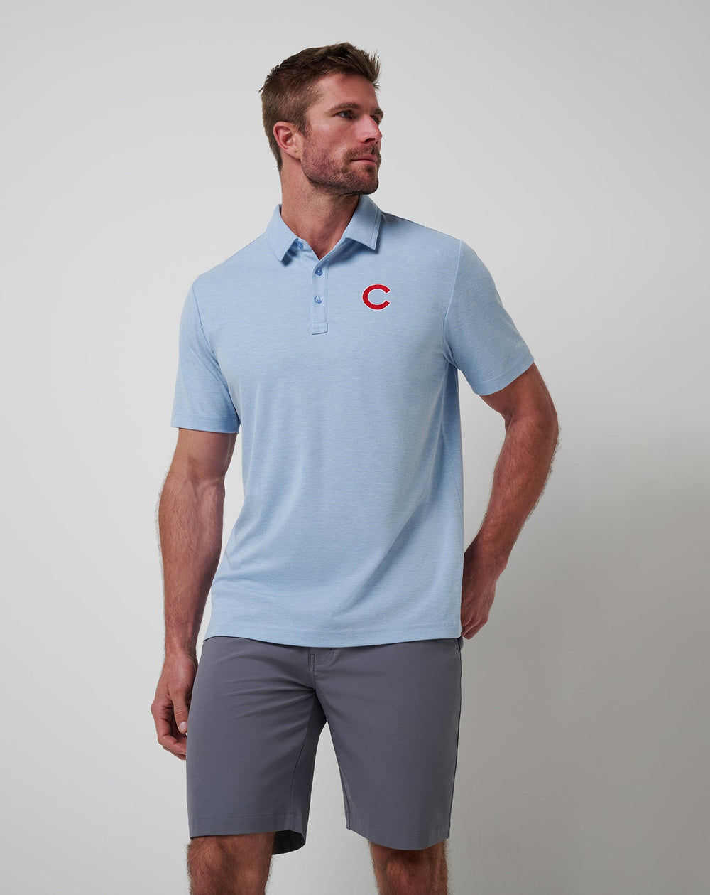 Chicago Cubs Playoff Pitch Polo - Travis Mathew