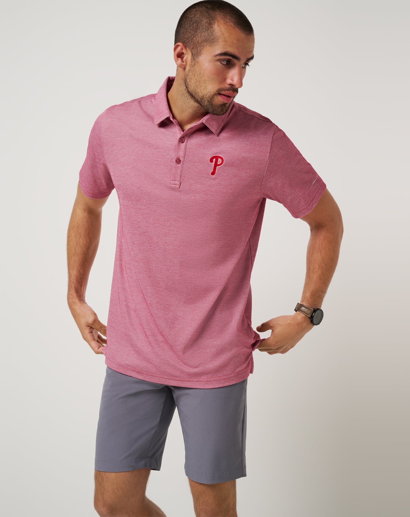 Philadelphia Phillies Playoff Pitch Polo - Travis Mathew