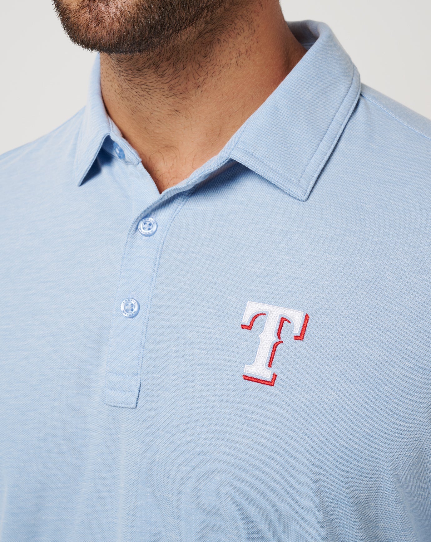 Texas Rangers Playoff Pitch Polo - Travis Mathew