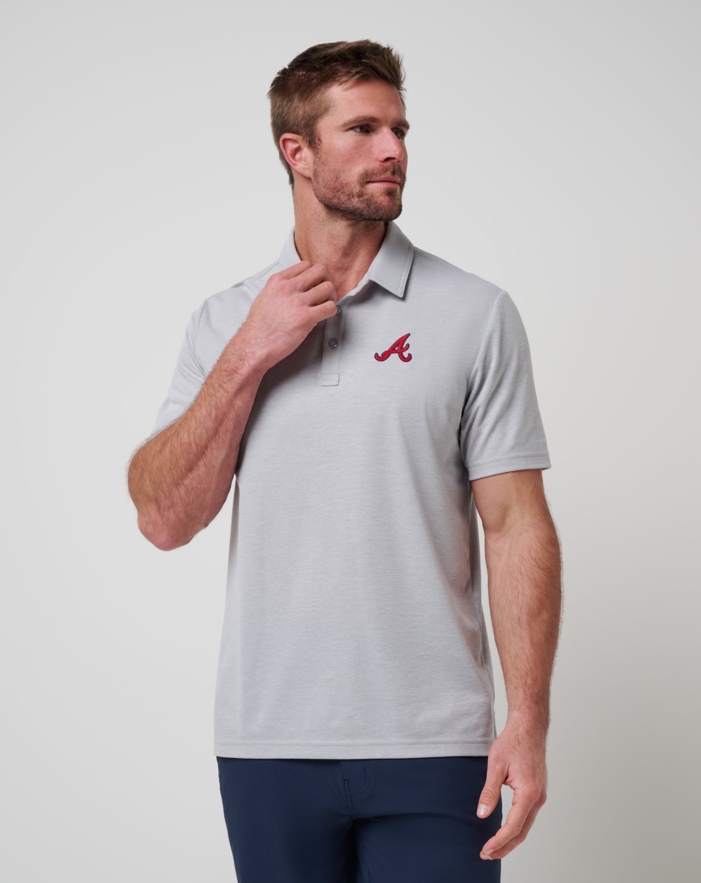 Atlanta Braves Playoff Pitch Polo - Travis Mathew