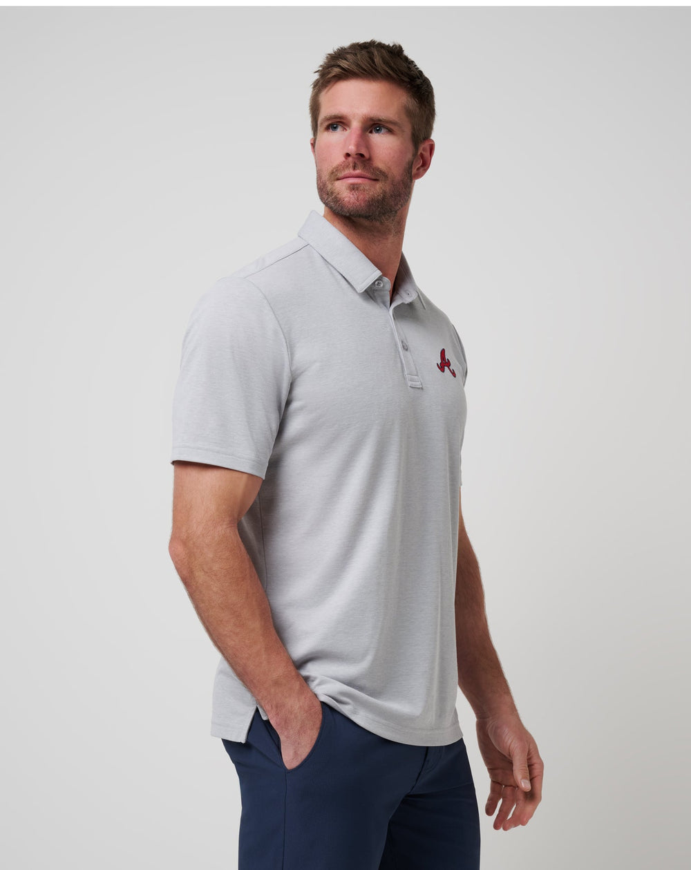 Atlanta Braves Playoff Pitch Polo - Travis Mathew