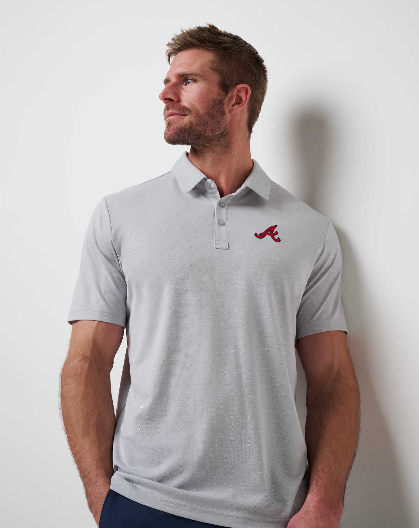 Atlanta Braves Playoff Pitch Polo - Travis Mathew