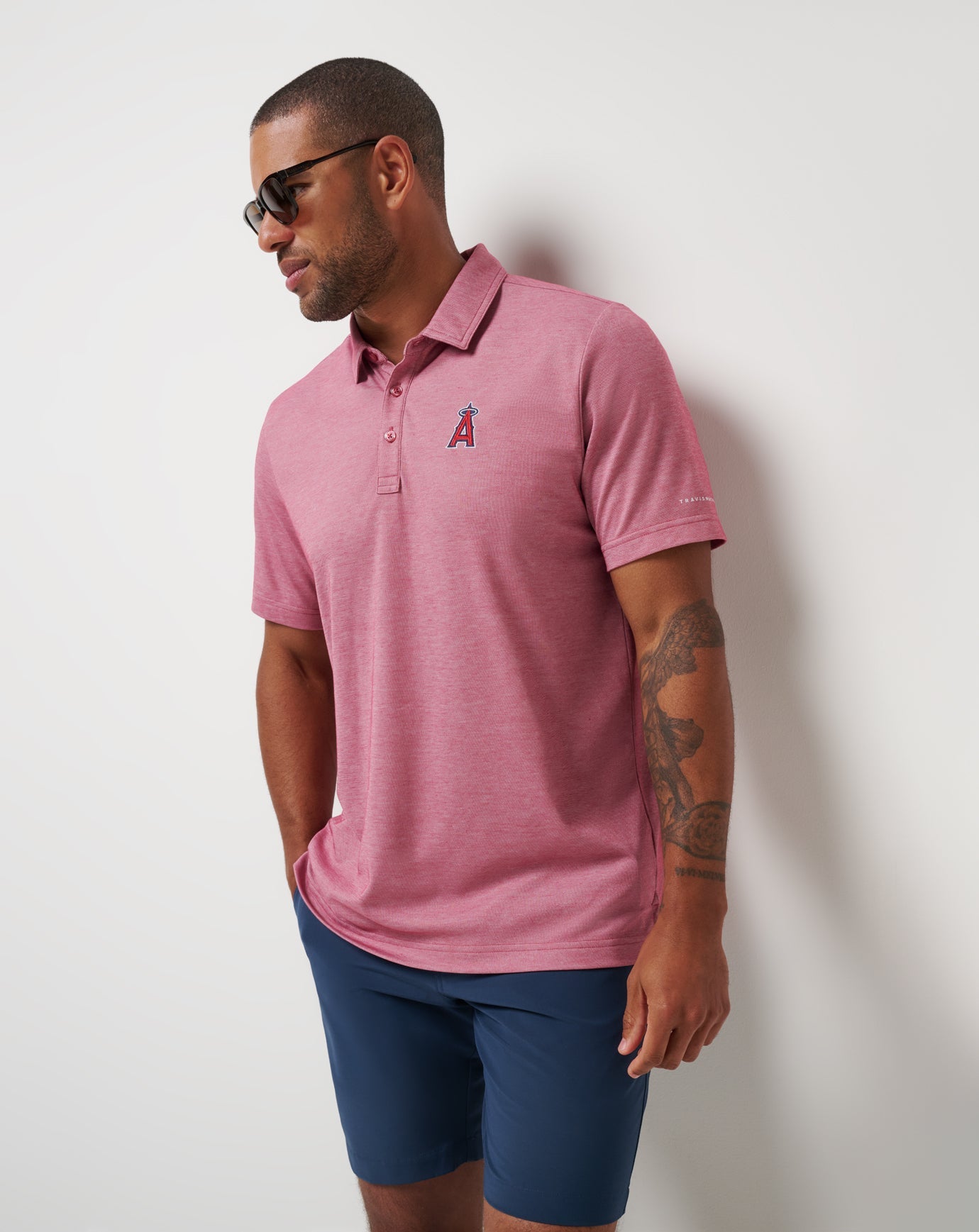 Los Angeles Angels Playoff Pitch Polo - Travis Mathew