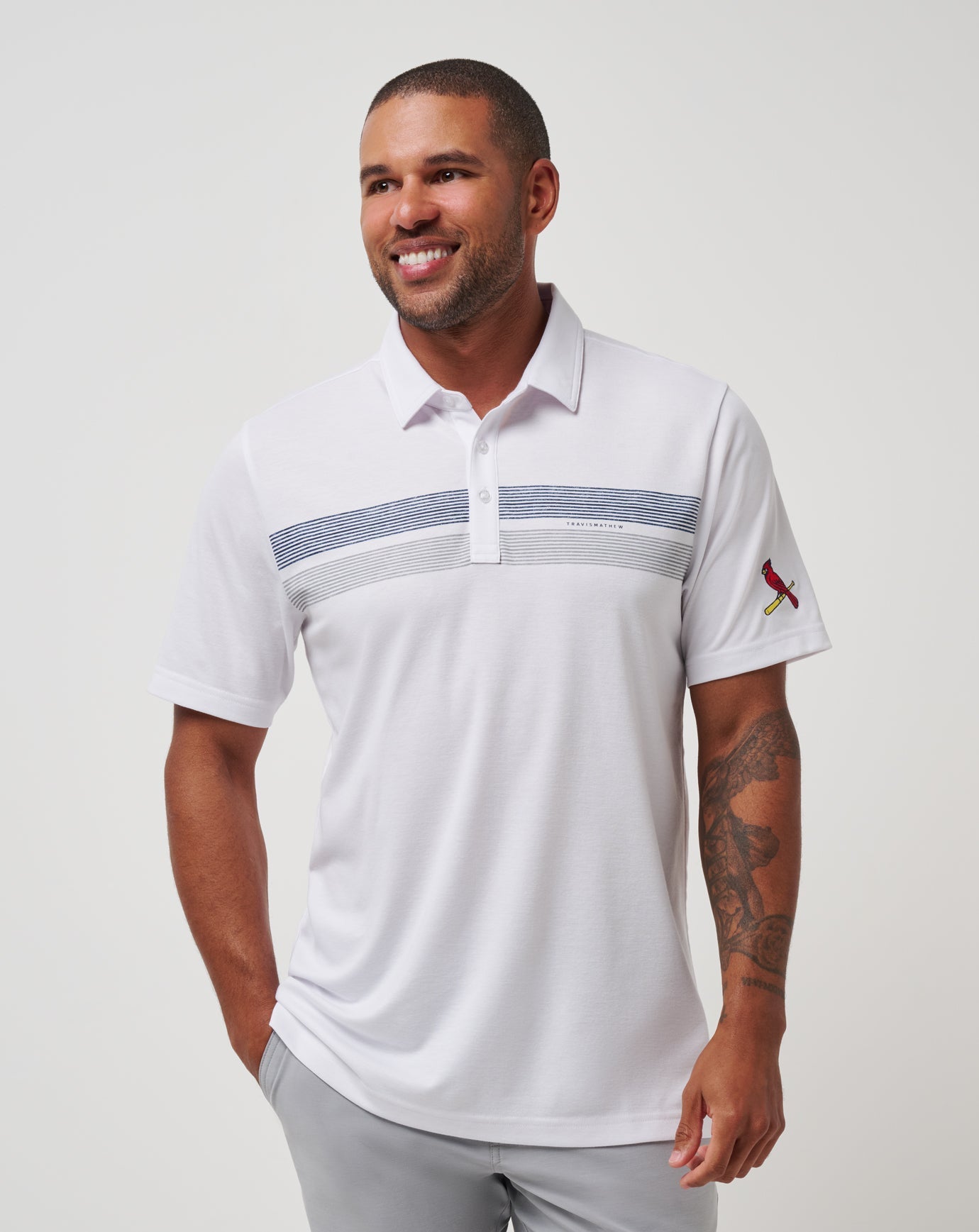St Louis Cardinals Top Recruit Polo - Travis Mathew