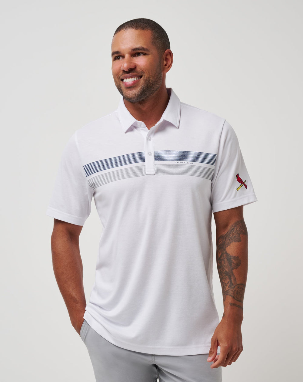 St Louis Cardinals Top Recruit Polo - Travis Mathew