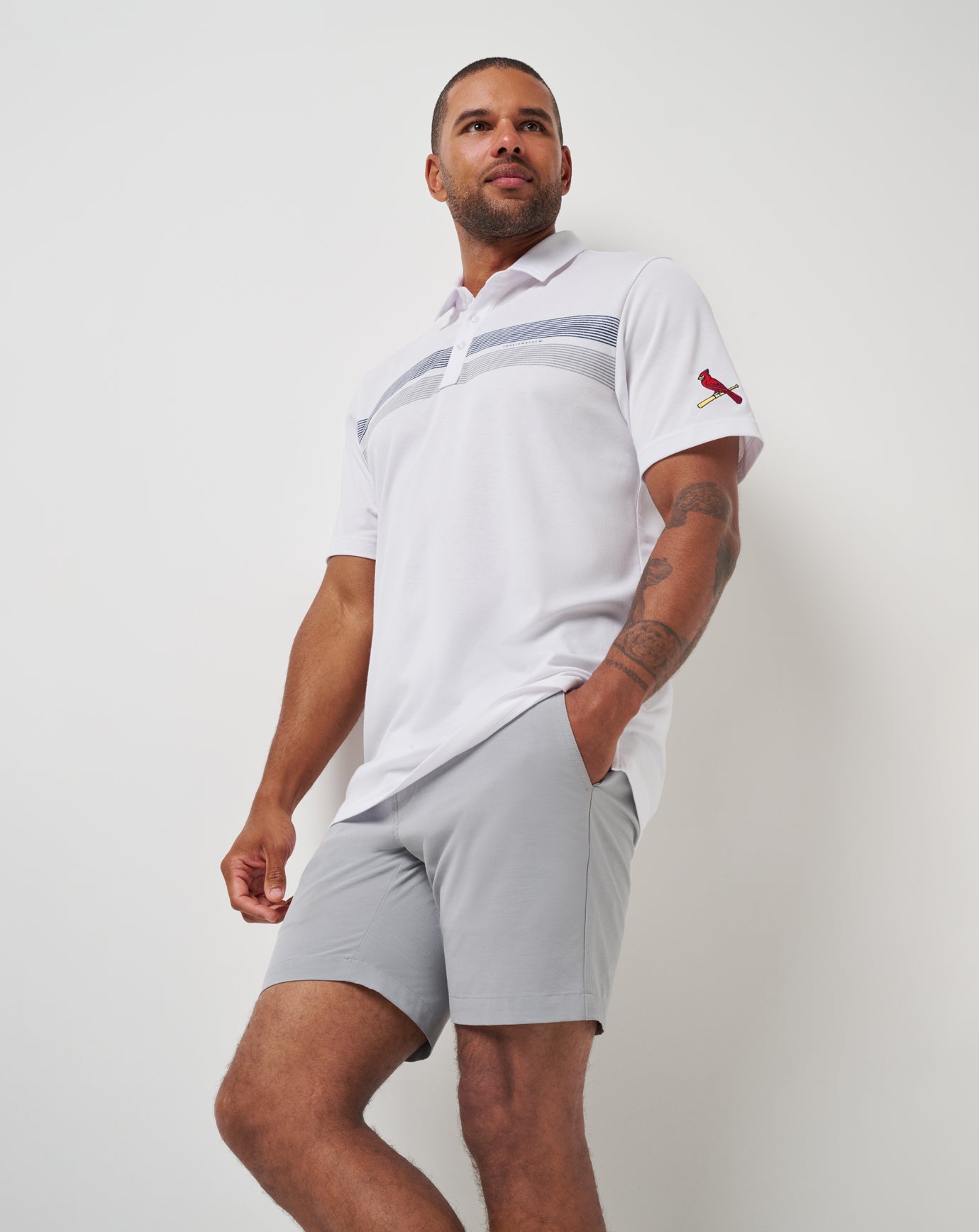 St Louis Cardinals Top Recruit Polo - Travis Mathew