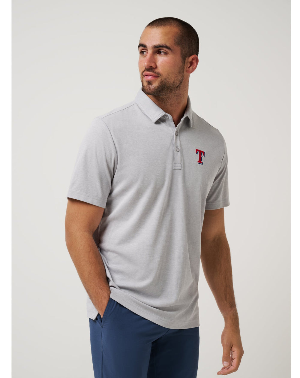 Texas Rangers Playoff Pitch Polo - Travis Mathew