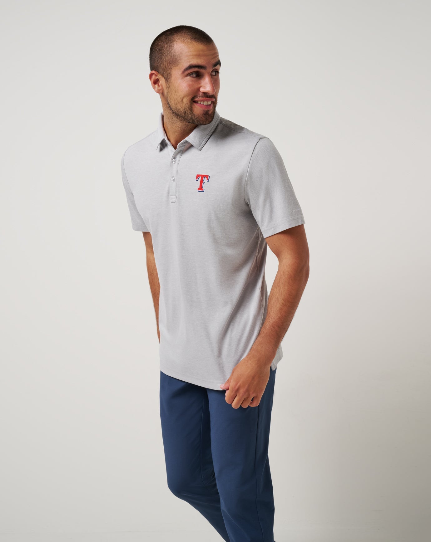 Texas Rangers Playoff Pitch Polo - Travis Mathew