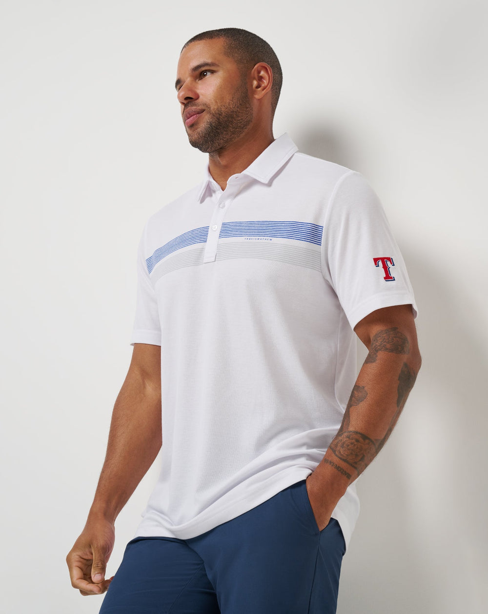 Texas Rangers Top Recruit Polo - Travis Mathew