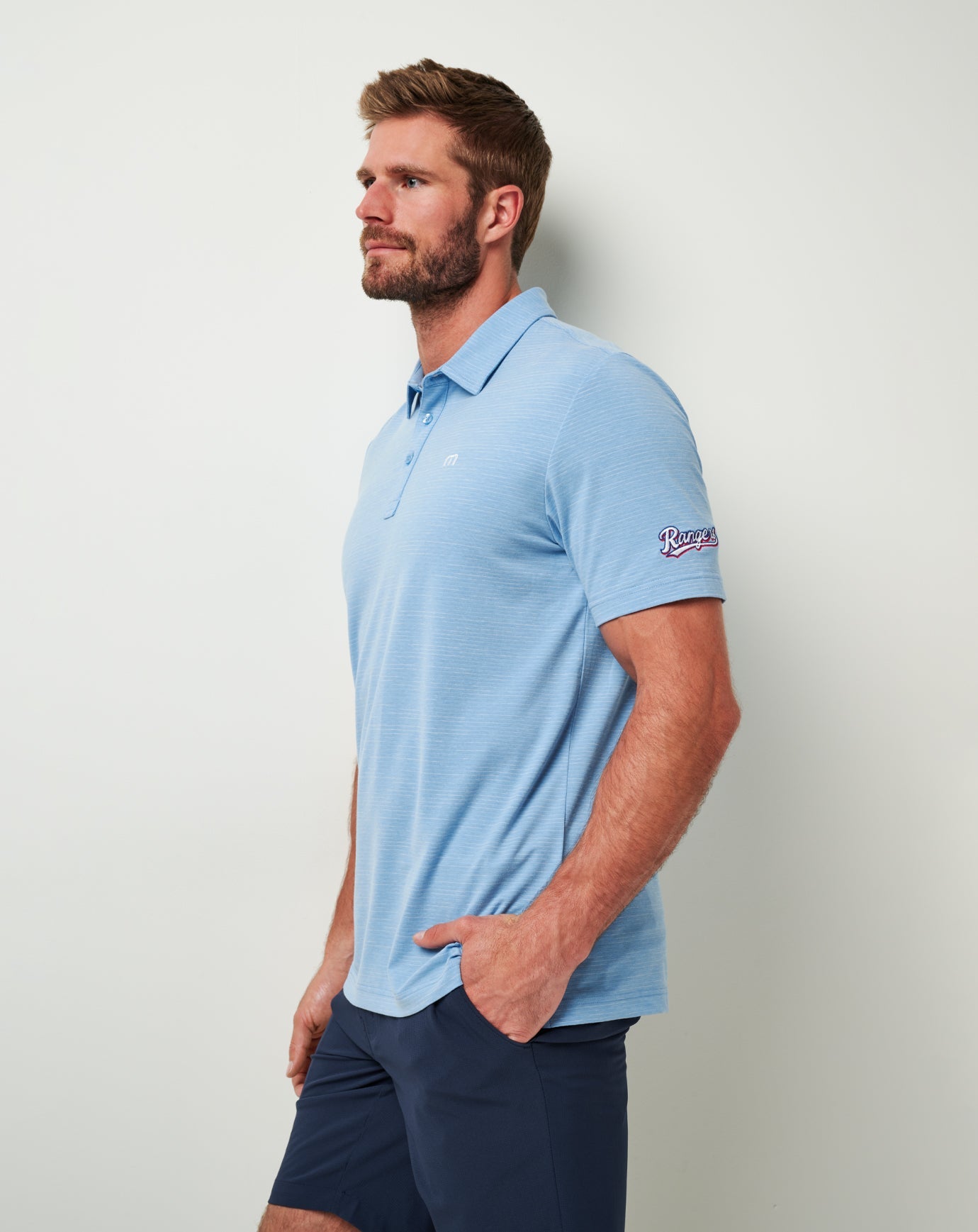 Texas Rangers The Heater Polo - Travis Mathew