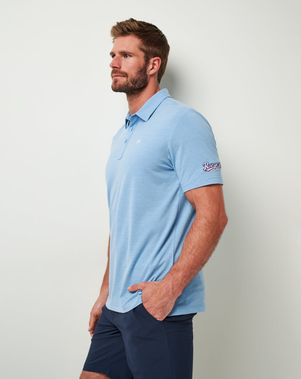 Texas Rangers The Heater Polo - Travis Mathew