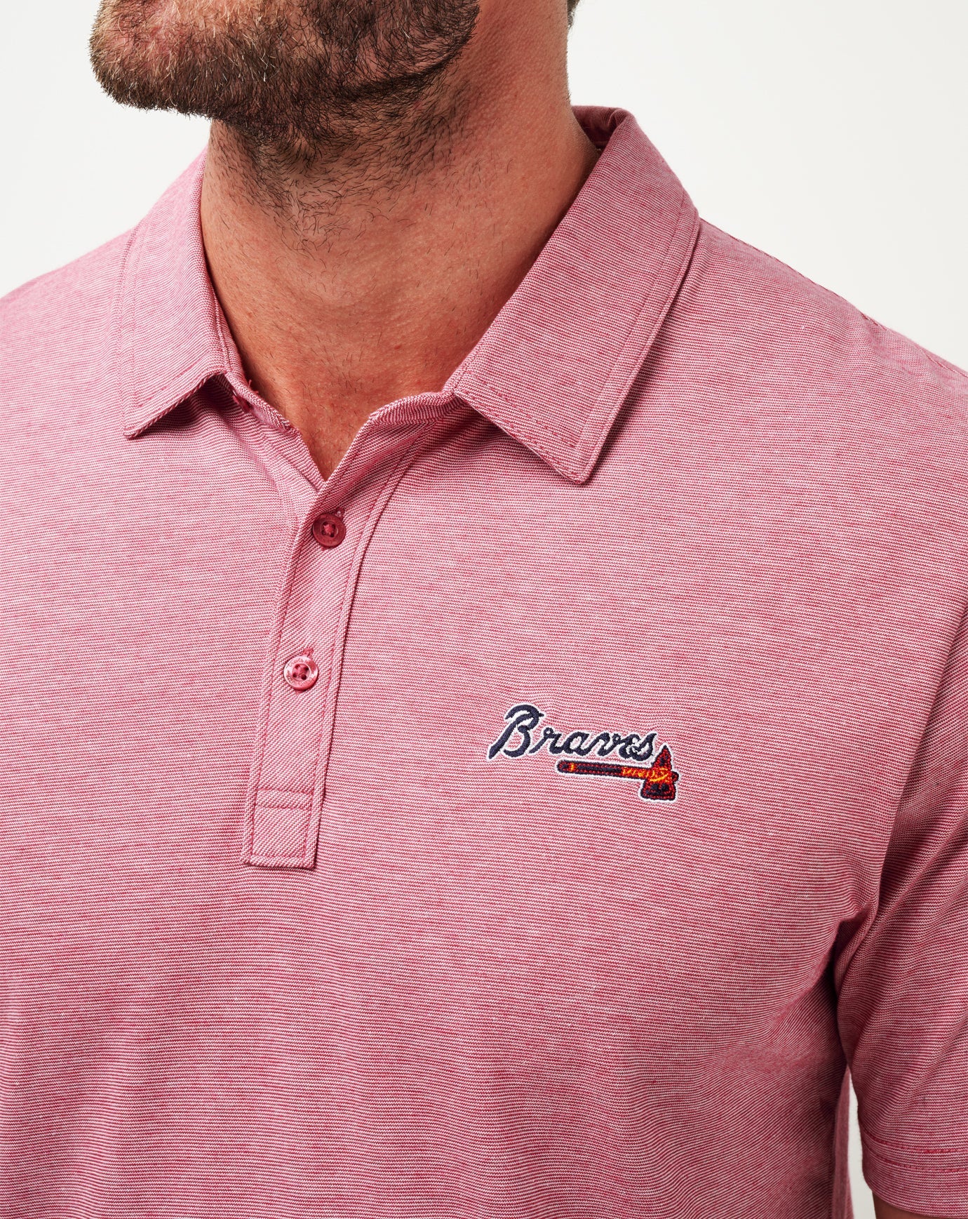 Atlanta Braves The Zinna Polo - Travis Mathew