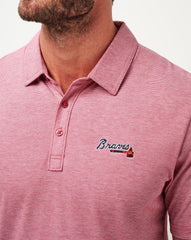Atlanta Braves The Zinna Polo - Travis Mathew