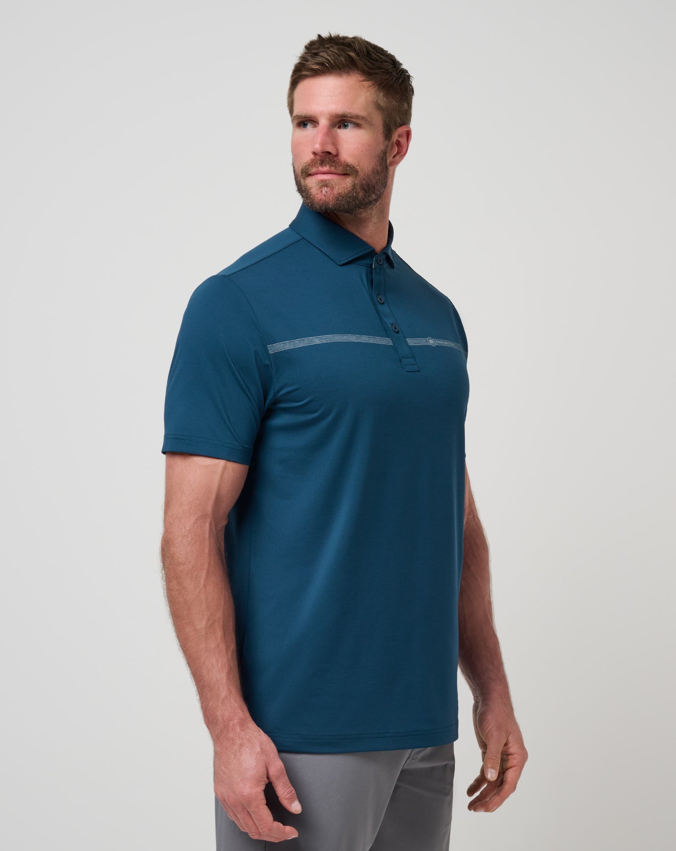 Heater Pro Chest Stripe Polo - Travis Mathew